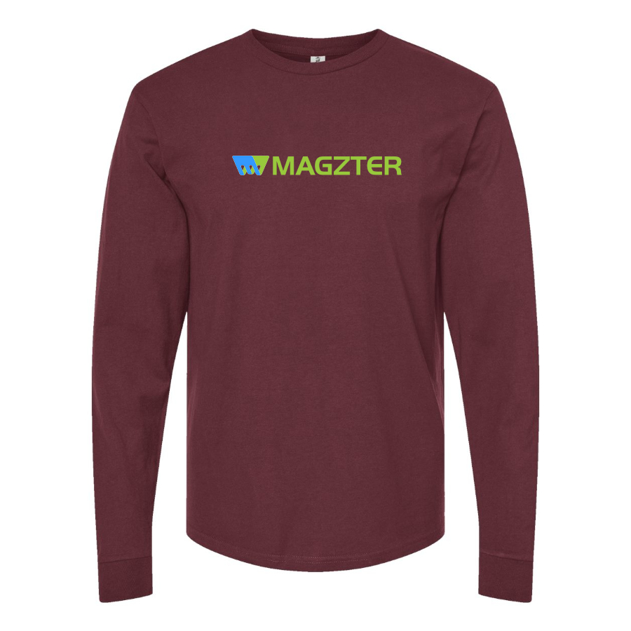 Men's MAGZTER Logo Cotton Long Sleeve T-Shirt
