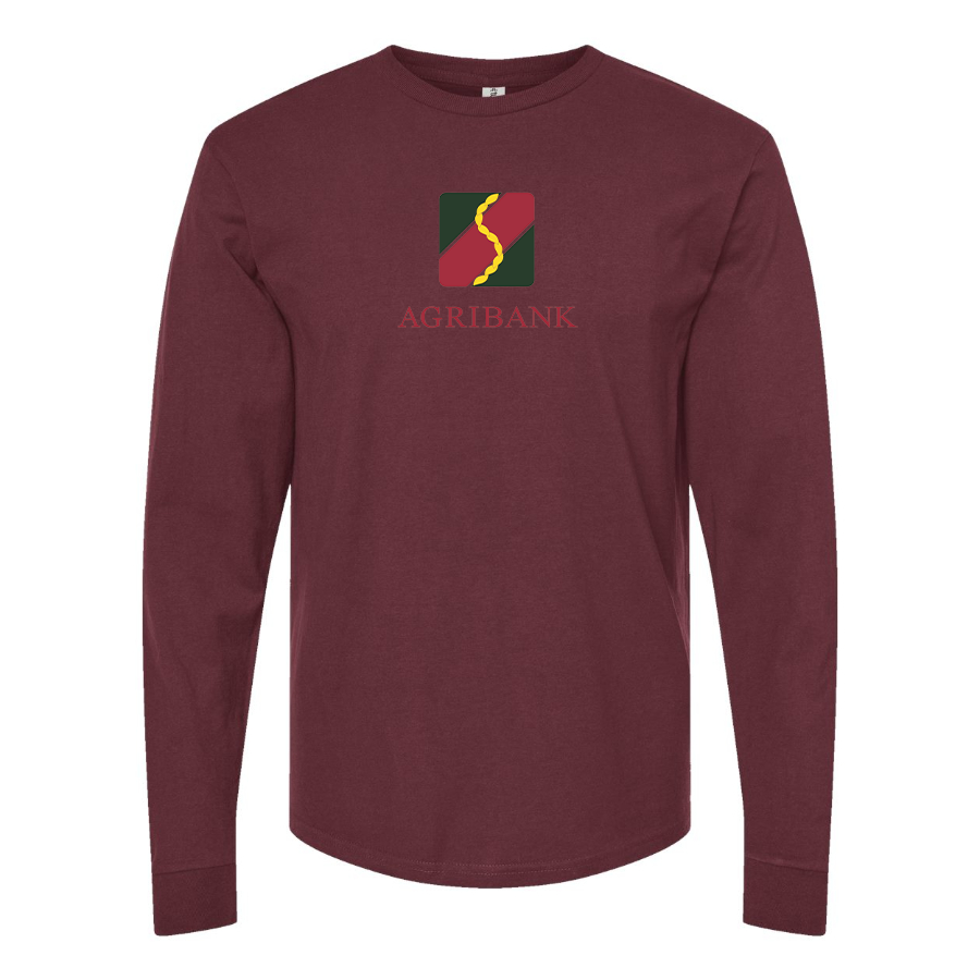 Men's Agribank  Logo Cotton Long Sleeve T-Shirt