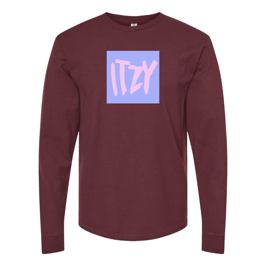 Men's Itzy Logo Cotton Long Sleeve T-Shirt
