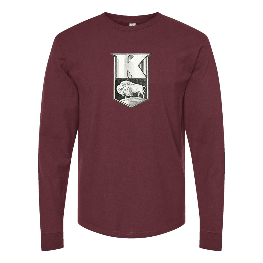 Men's Kaiser  Logo Cotton Long Sleeve T-Shirt