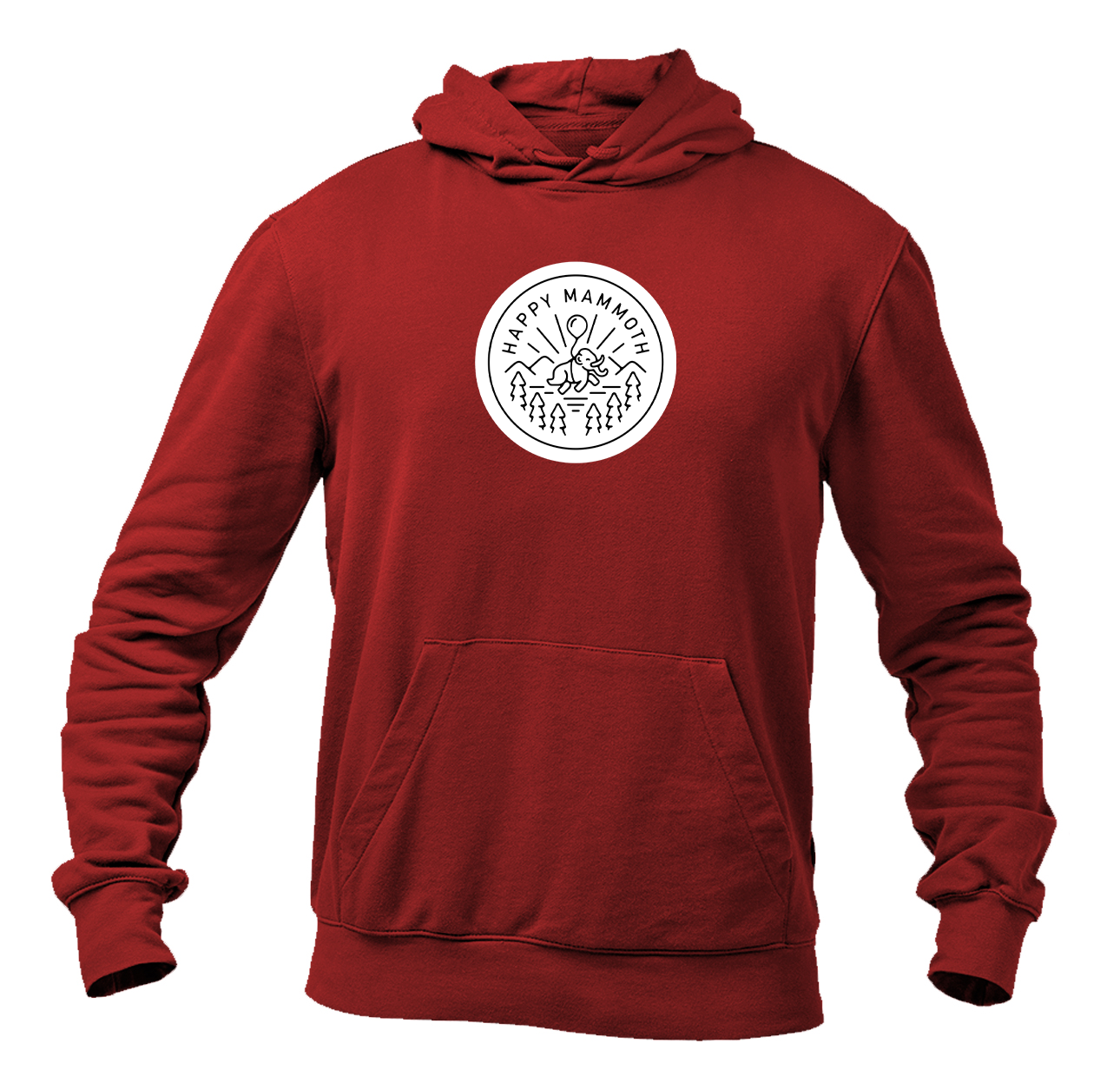 Men's Happy Mammoth Logo Pullover Hoodie