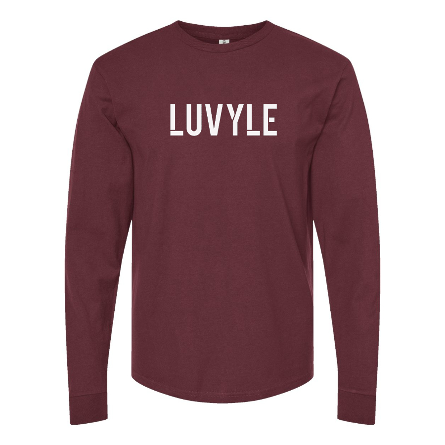 Men's Luvyle Logo Cotton Long Sleeve T-Shirt
