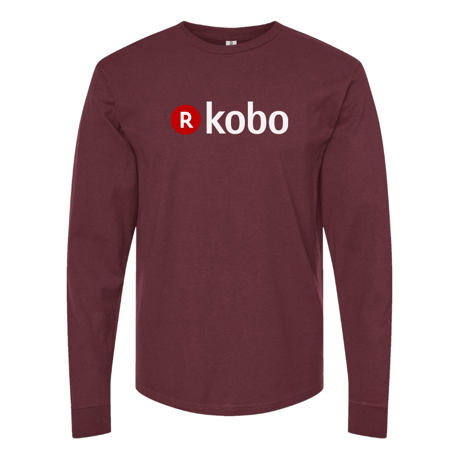 Men's Kobo Logo Cotton Long Sleeve T-Shirt