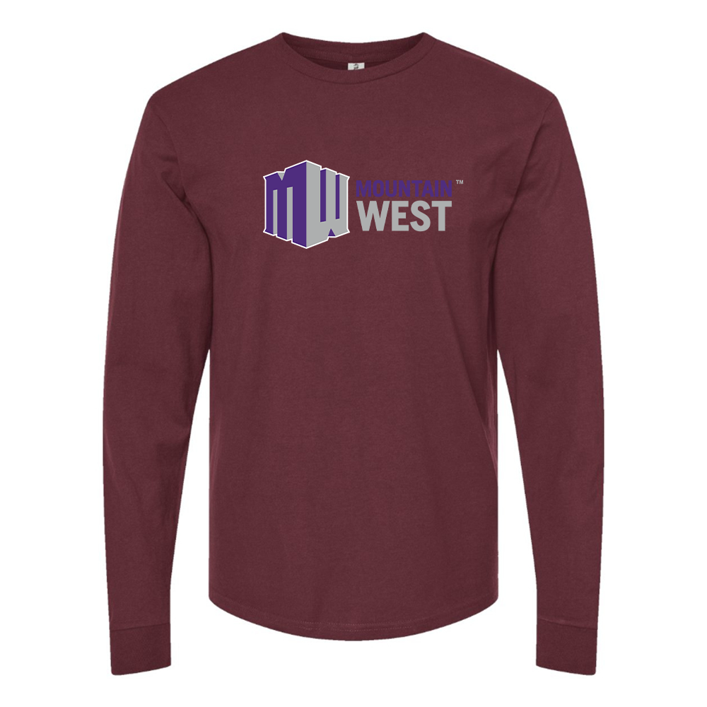 Men's Mountain West Conference Logo Cotton Long Sleeve T-Shirt