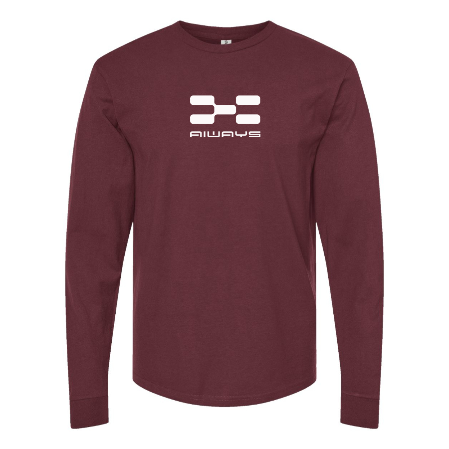 Men's Aiways Logo Cotton Long Sleeve T-Shirt