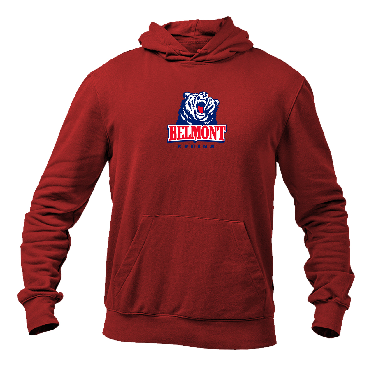 Men's Belmont Bruins  Softstyle Midweight Hooded Sweatshirt