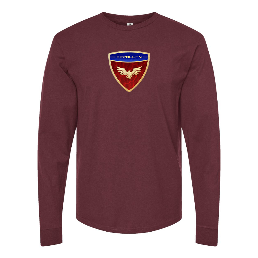 Men's Appollen Logo Cotton Long Sleeve T-Shirt