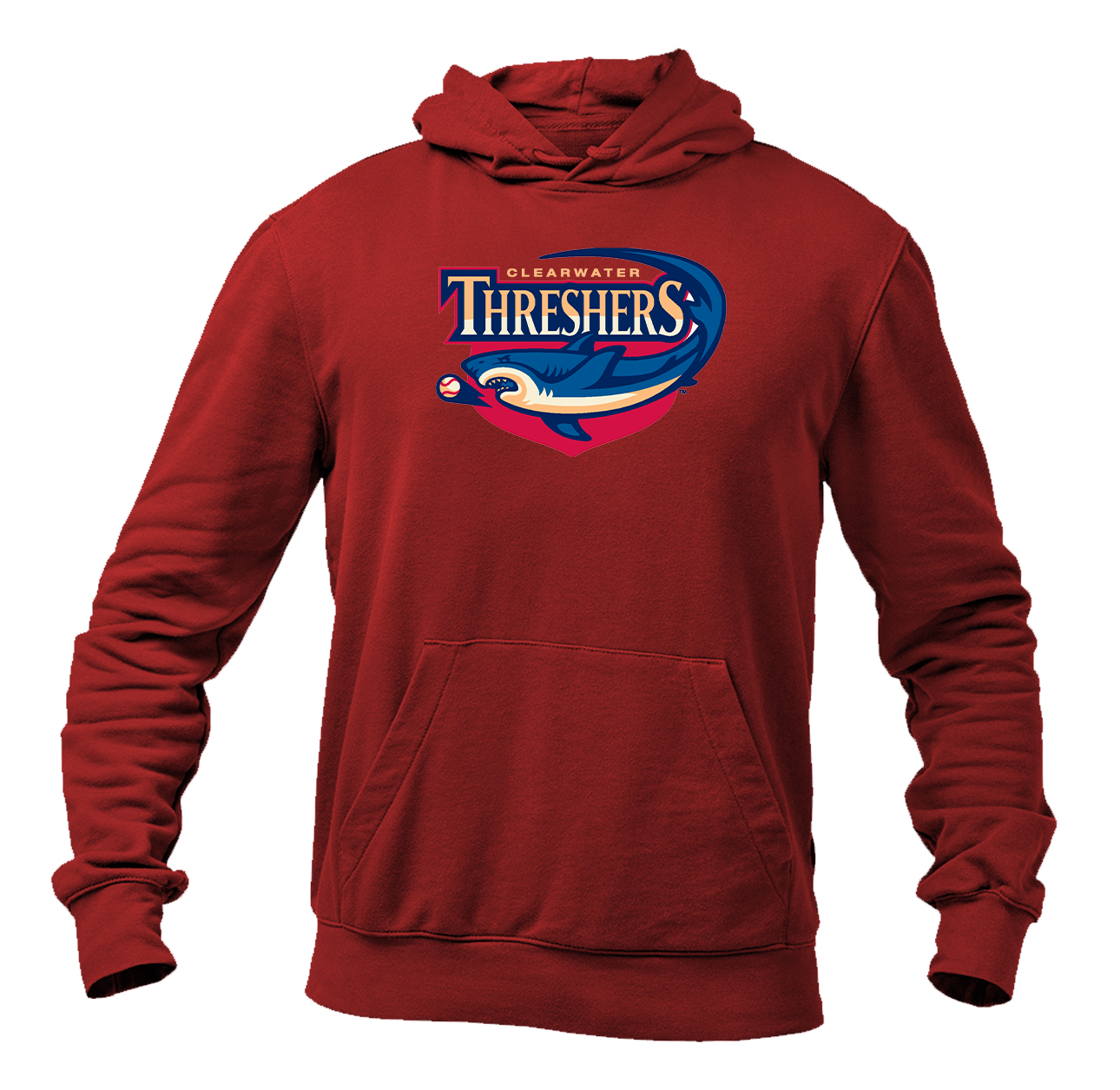 Men's Clearwater Threshers Logo Pullover Hoodie