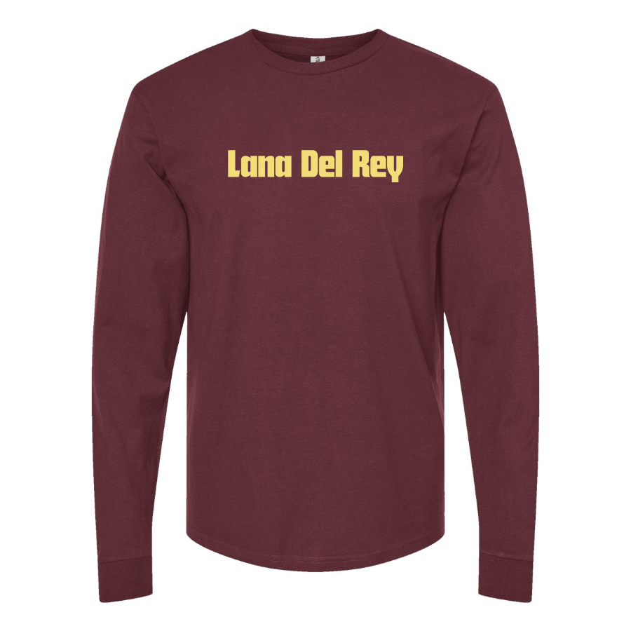 Men's Lana Del Rey Logo Cotton Long Sleeve T-Shirt