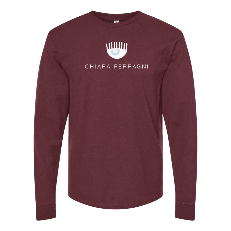 Men's Chiara Ferragni Collection Logo Cotton Long Sleeve T-Shirt