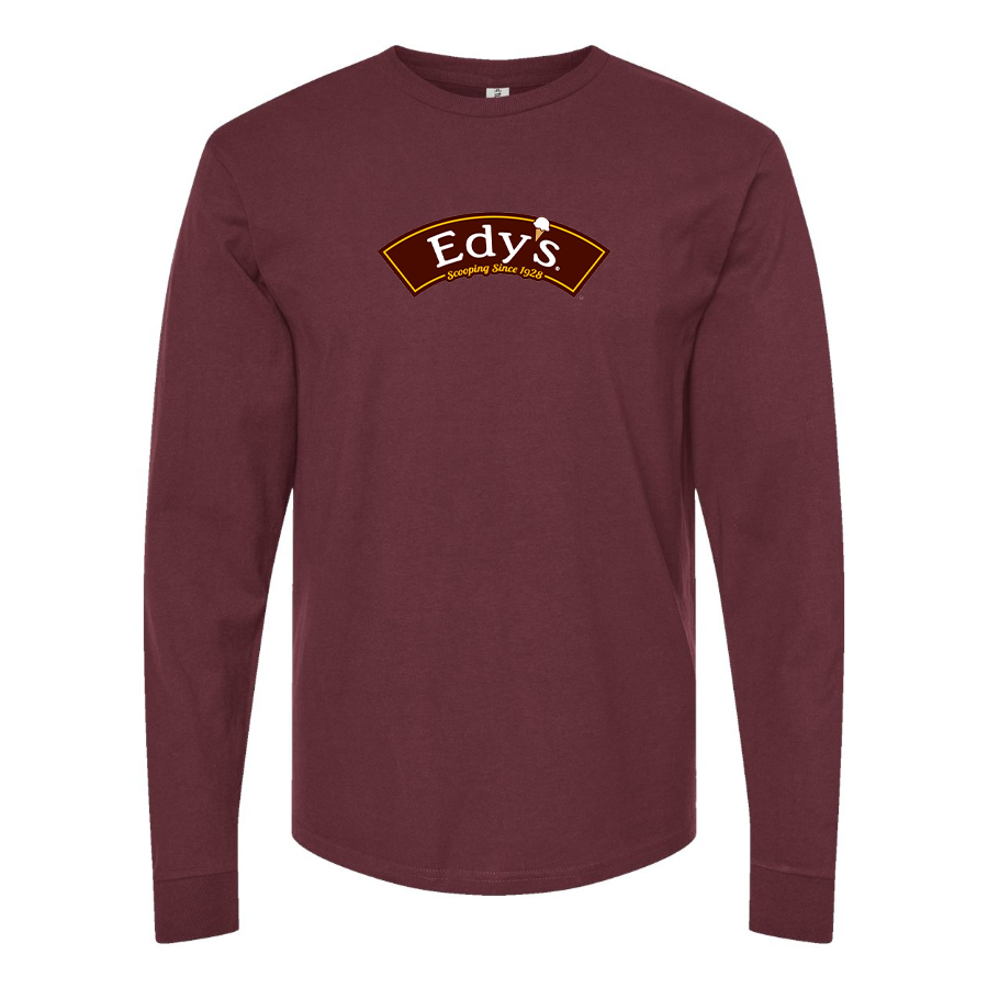 Men's Edys  Logo Cotton Long Sleeve T-Shirt
