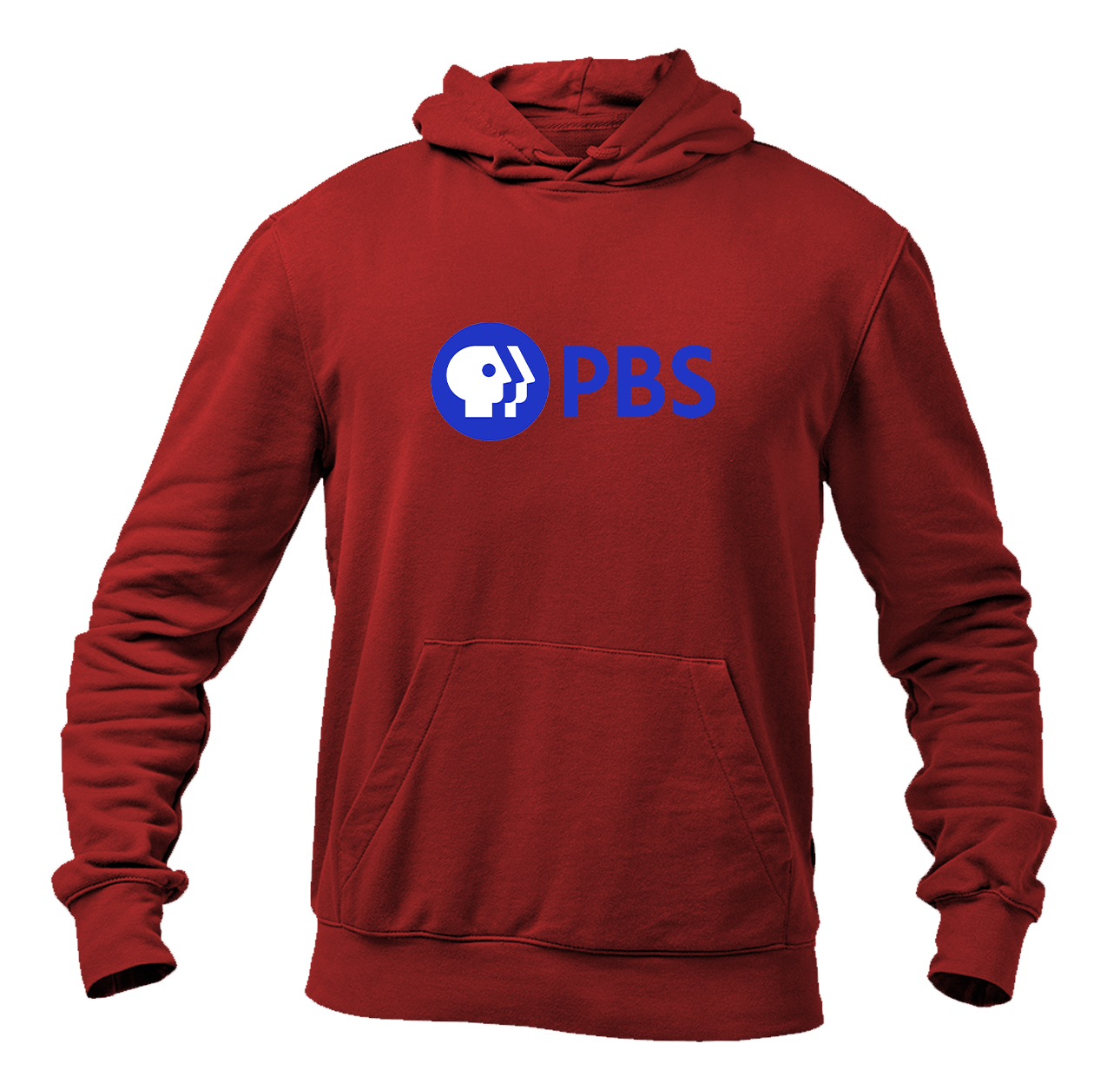Men's PBS Blue Heavy Blend Hooded Sweatshirt
