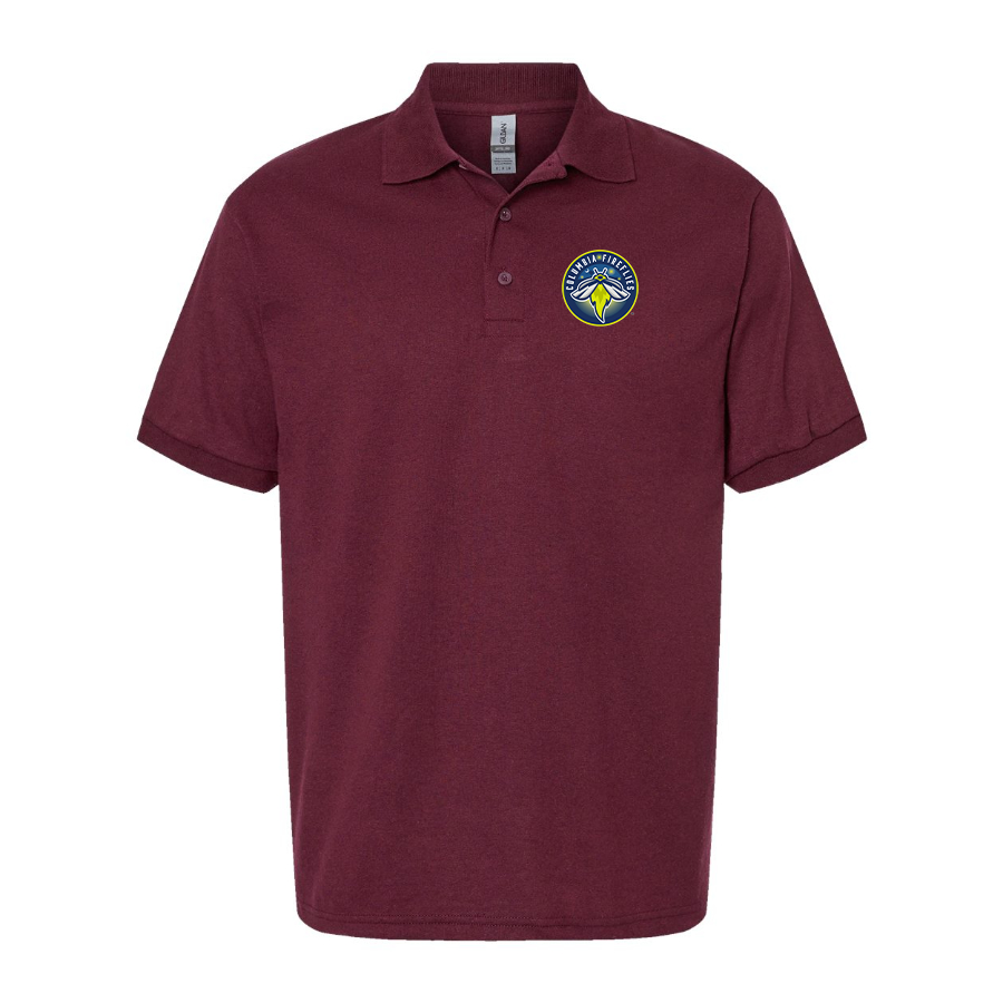 Men's Columbia Fireflies Logo Dry Blend Polo