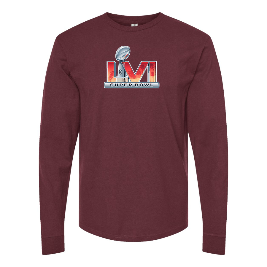 Men's Superbowl LVI Logo  Cotton Long Sleeve T-Shirt