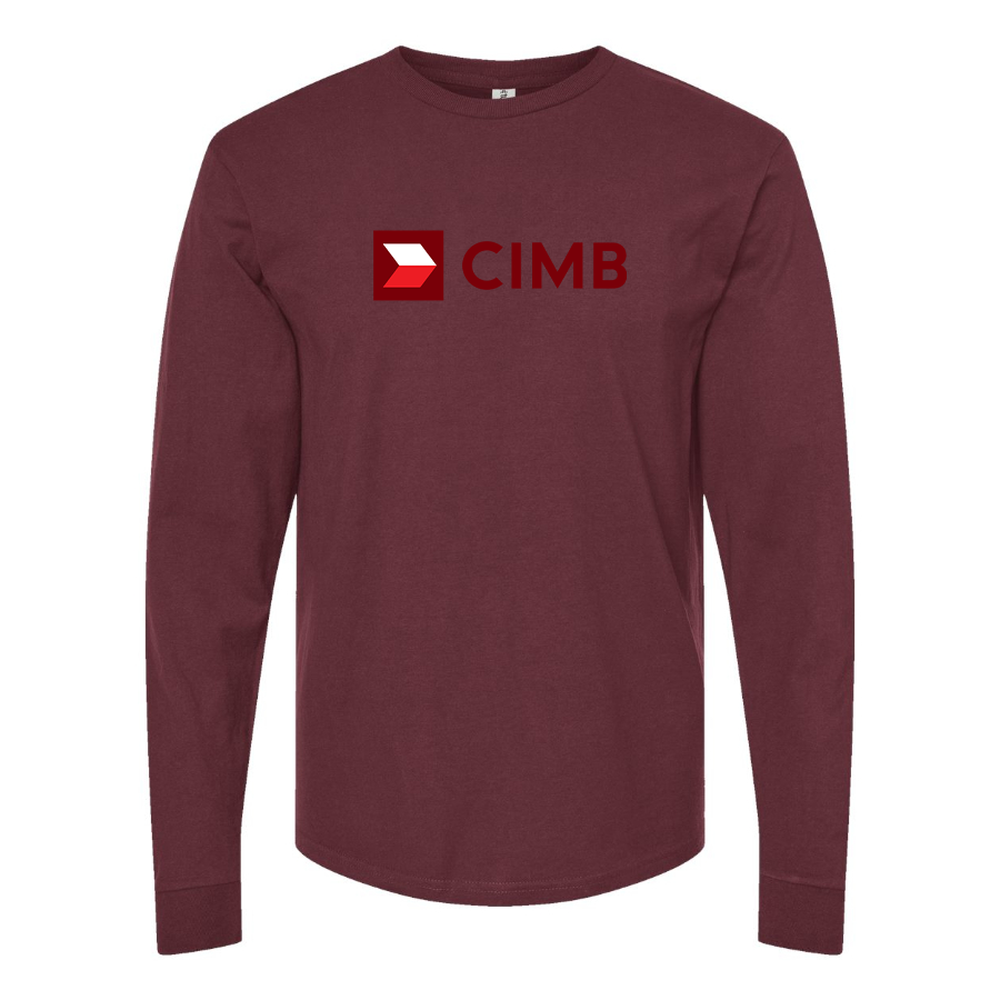 Men's CIMB  Logo Cotton Long Sleeve T-Shirt
