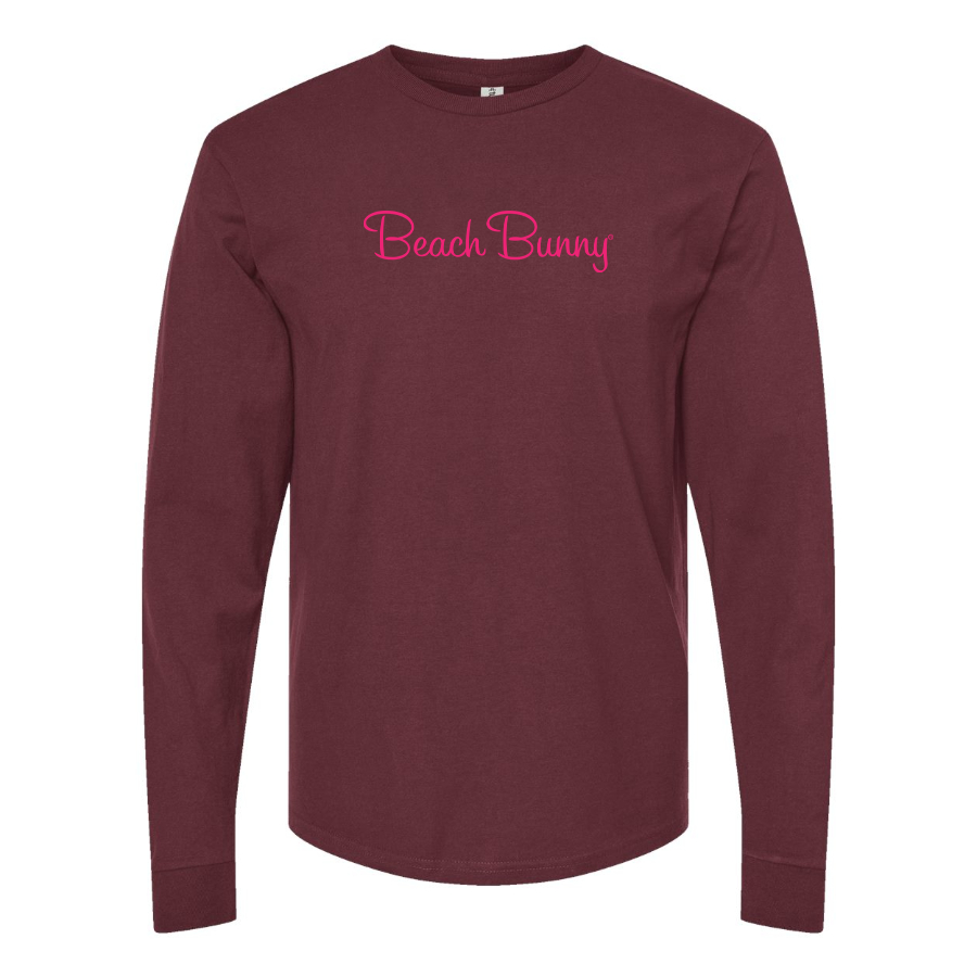 Men's Beach Bunny Logo Cotton Long Sleeve T-Shirt