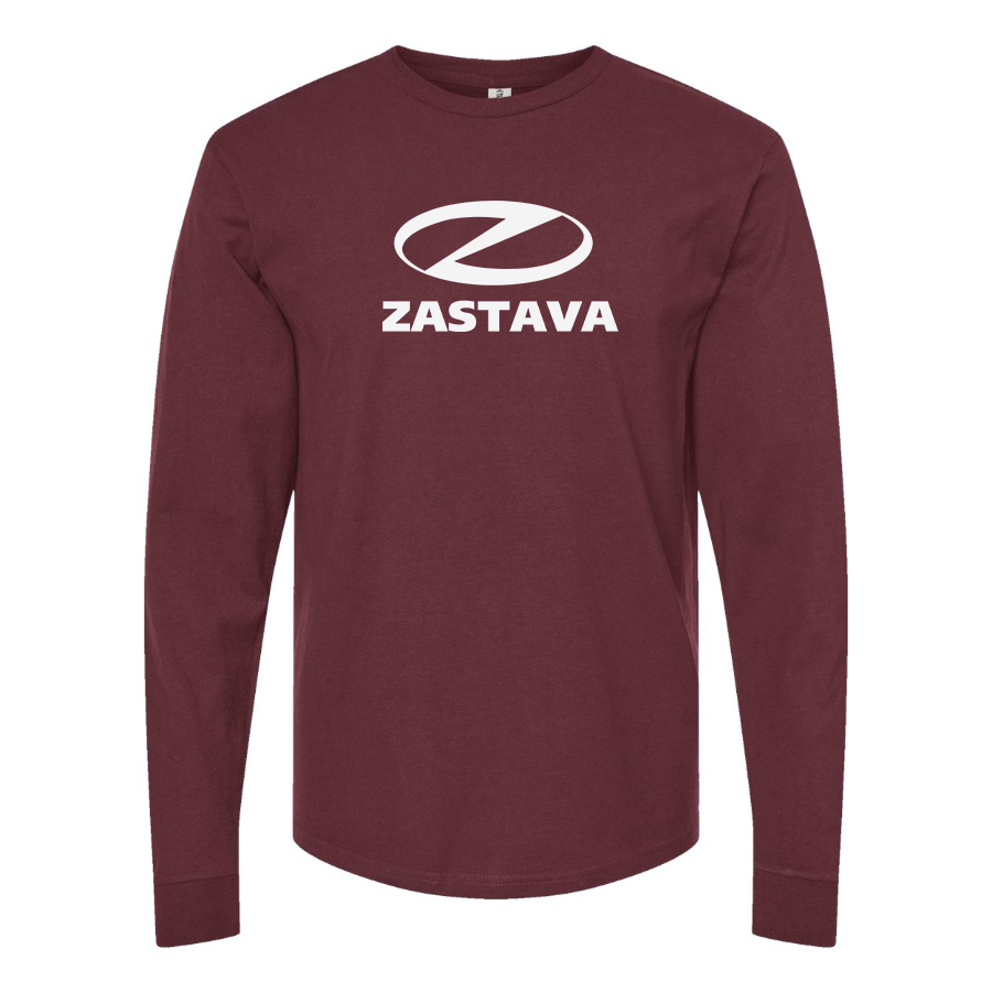 Men's Zastava Logo  Cotton Long Sleeve T-Shirt