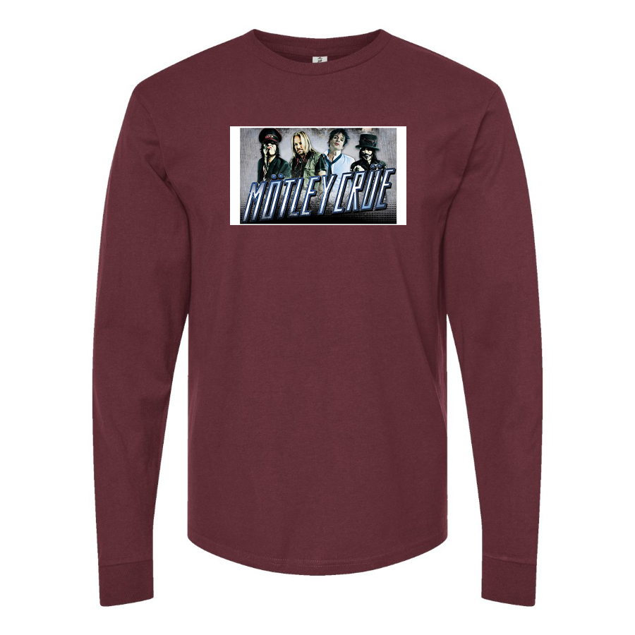 Men's  Motley Crue Logo Cotton Long Sleeve T-Shirt