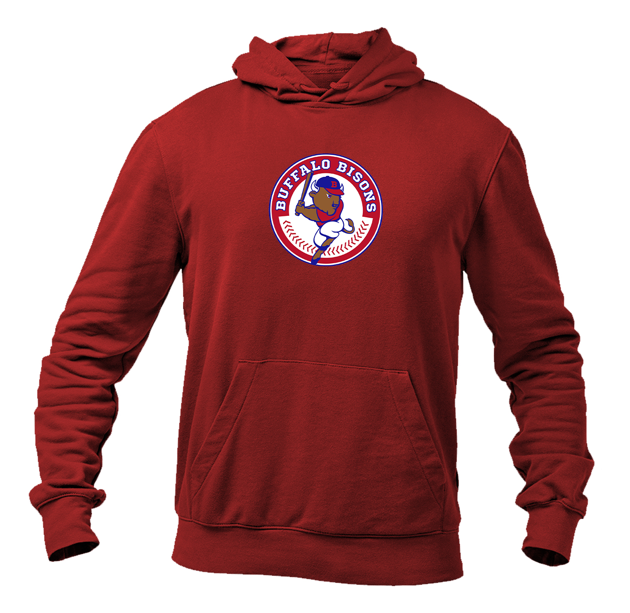 Men's Buffalo Bisons Logo Pullover Hoodie