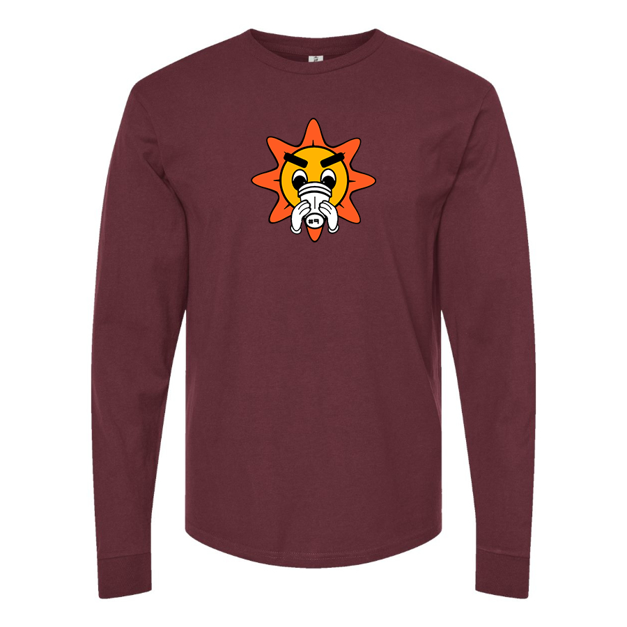 Men's Glo Gang Logo Cotton Long Sleeve T-Shirt