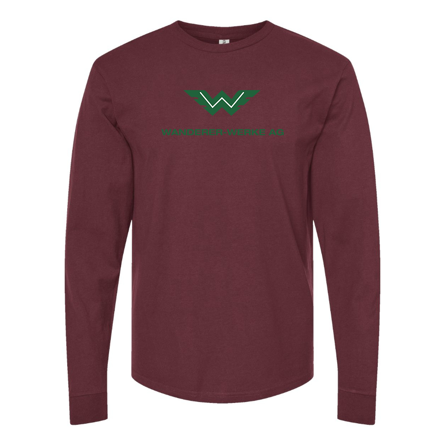 Men's Wanderer Werke Logo  Cotton Long Sleeve T-Shirt