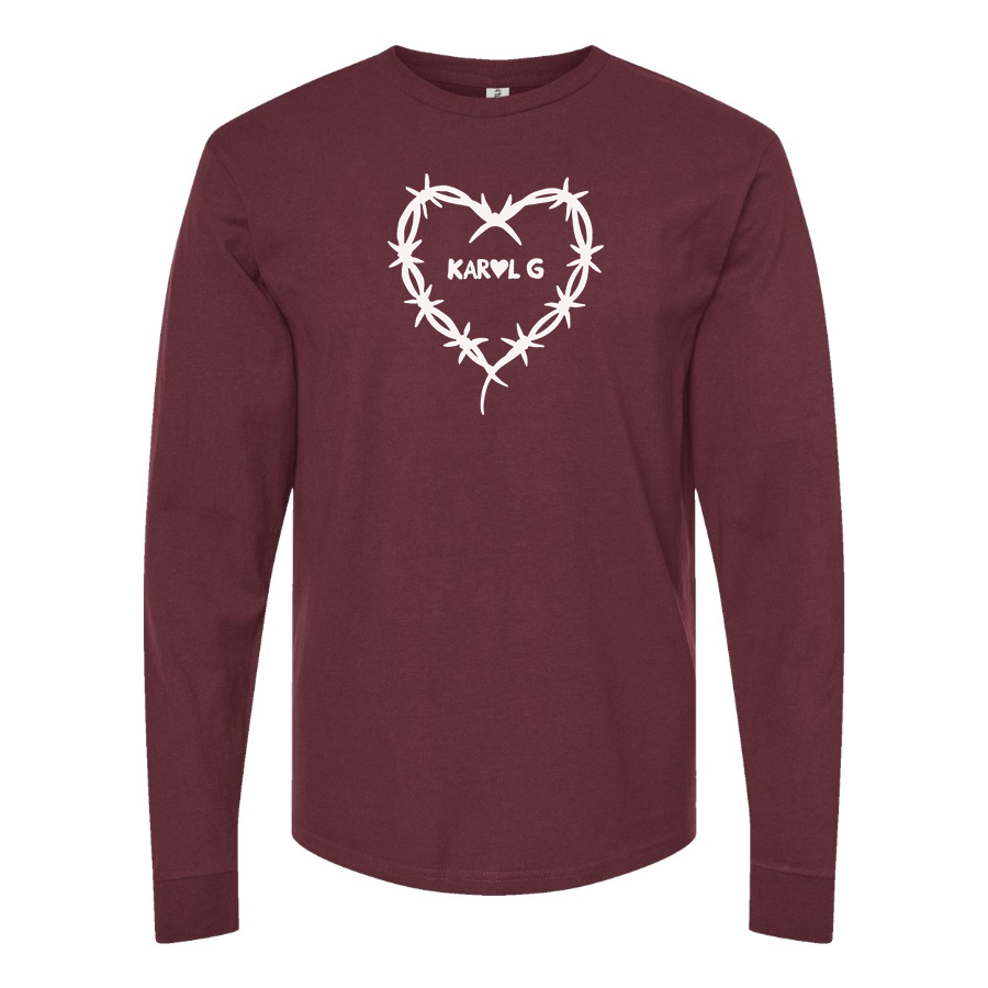 Men's KAROL G Logo Cotton Long Sleeve T-Shirt