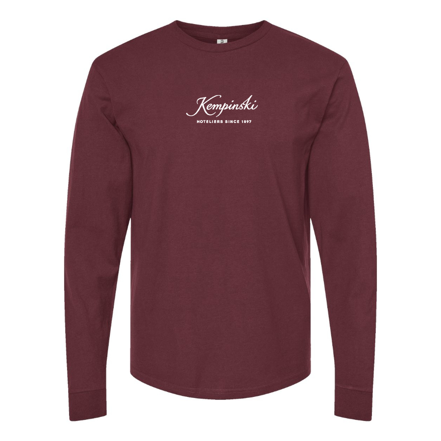 Men's Kempinski Logo  Cotton Long Sleeve T-Shirt