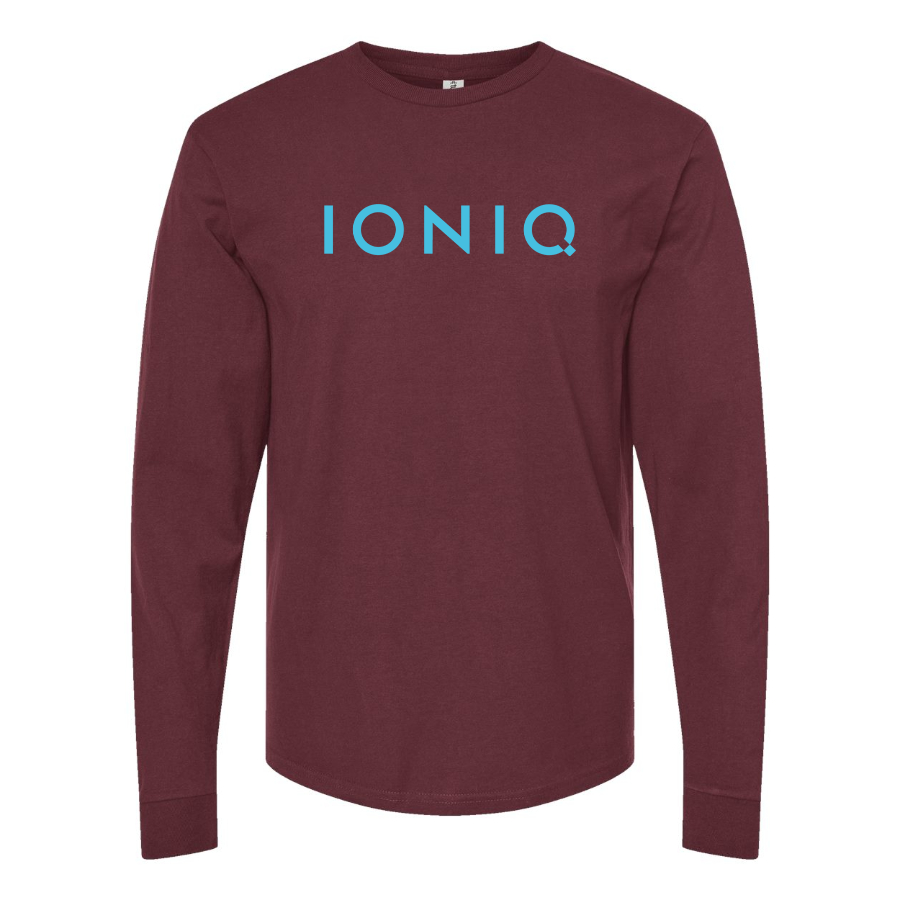 Men's  Ioniq Logo Cotton Long Sleeve T-Shirt