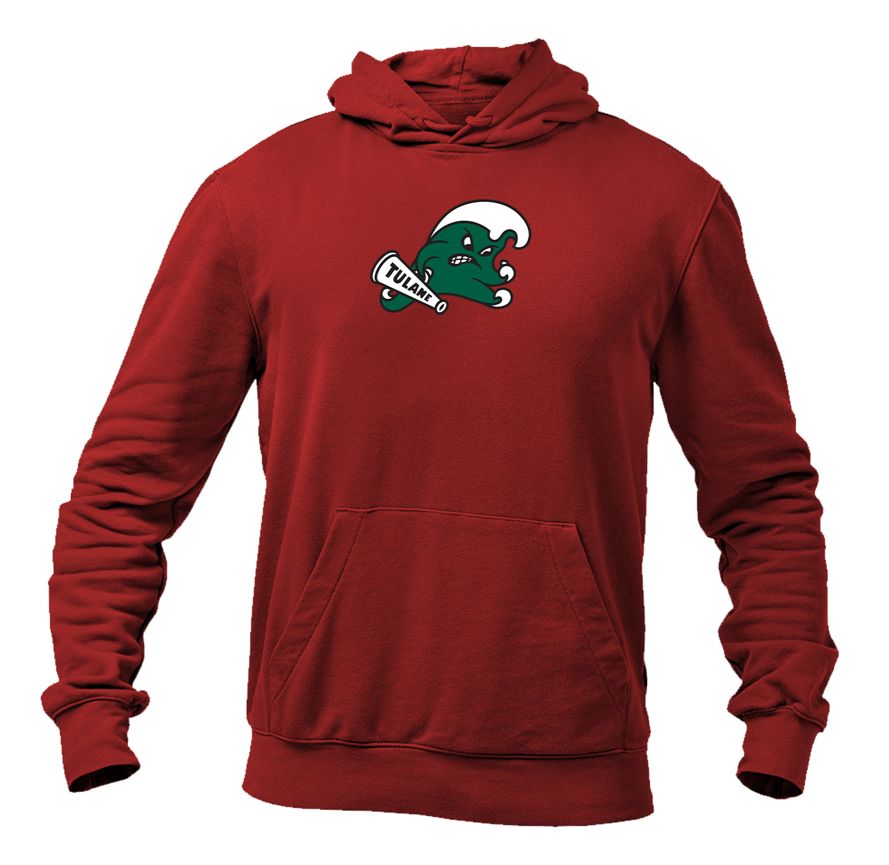 Men's  Tulane Green Wave Logo  Pullover Hoodie