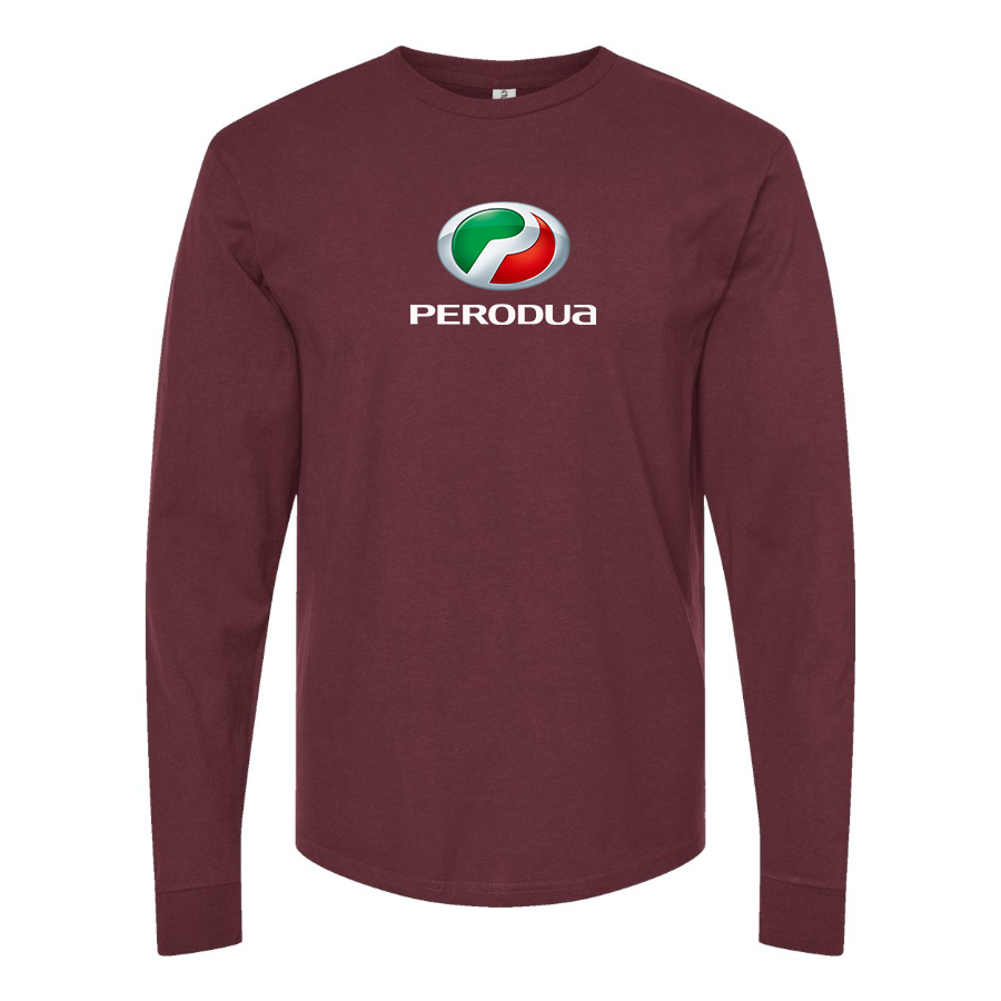 Men's Perodua Logo Cotton Long Sleeve T-Shirt