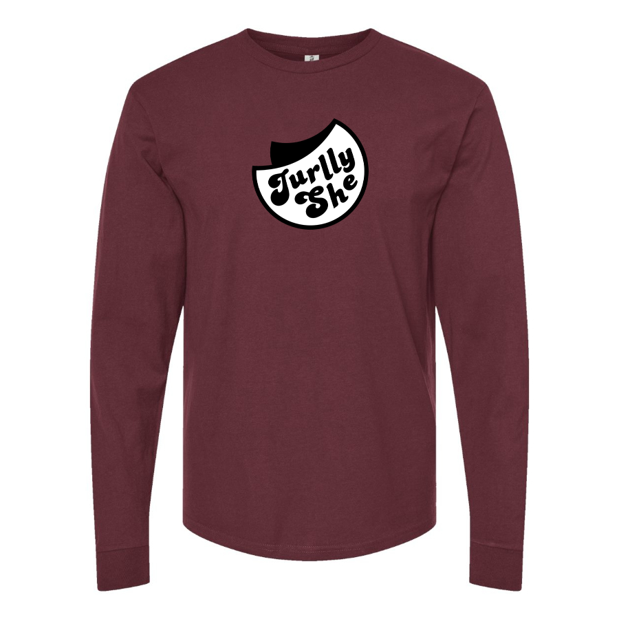 Men's Jurllyshe Logo Cotton Long Sleeve T-Shirt