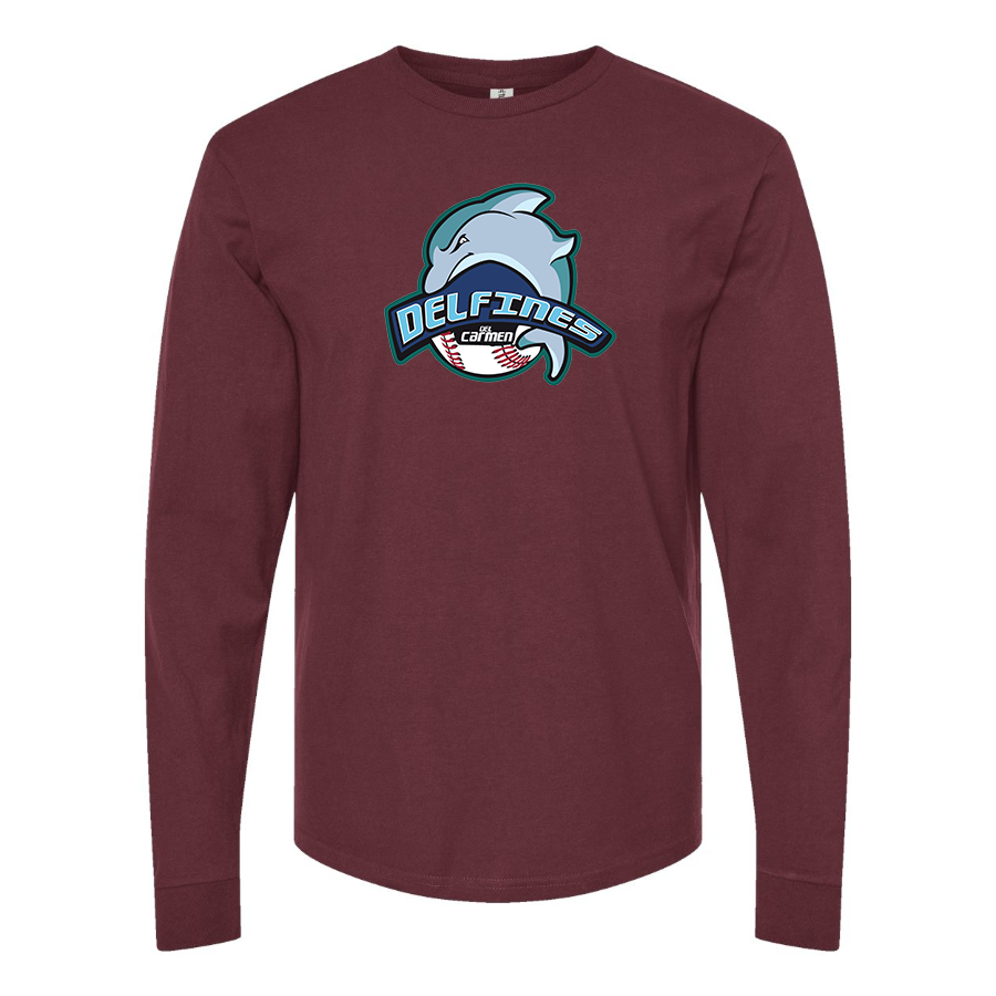 Men's Carmen Delfines Logo Cotton Long Sleeve T-Shirt