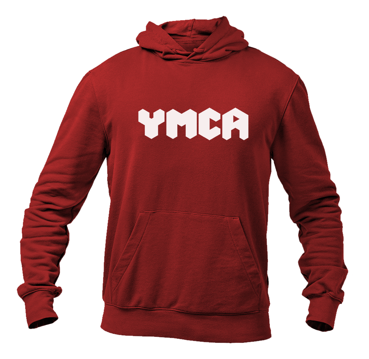 Men's  YMCA Mauve Heavy Blend Hooded Sweatshirt