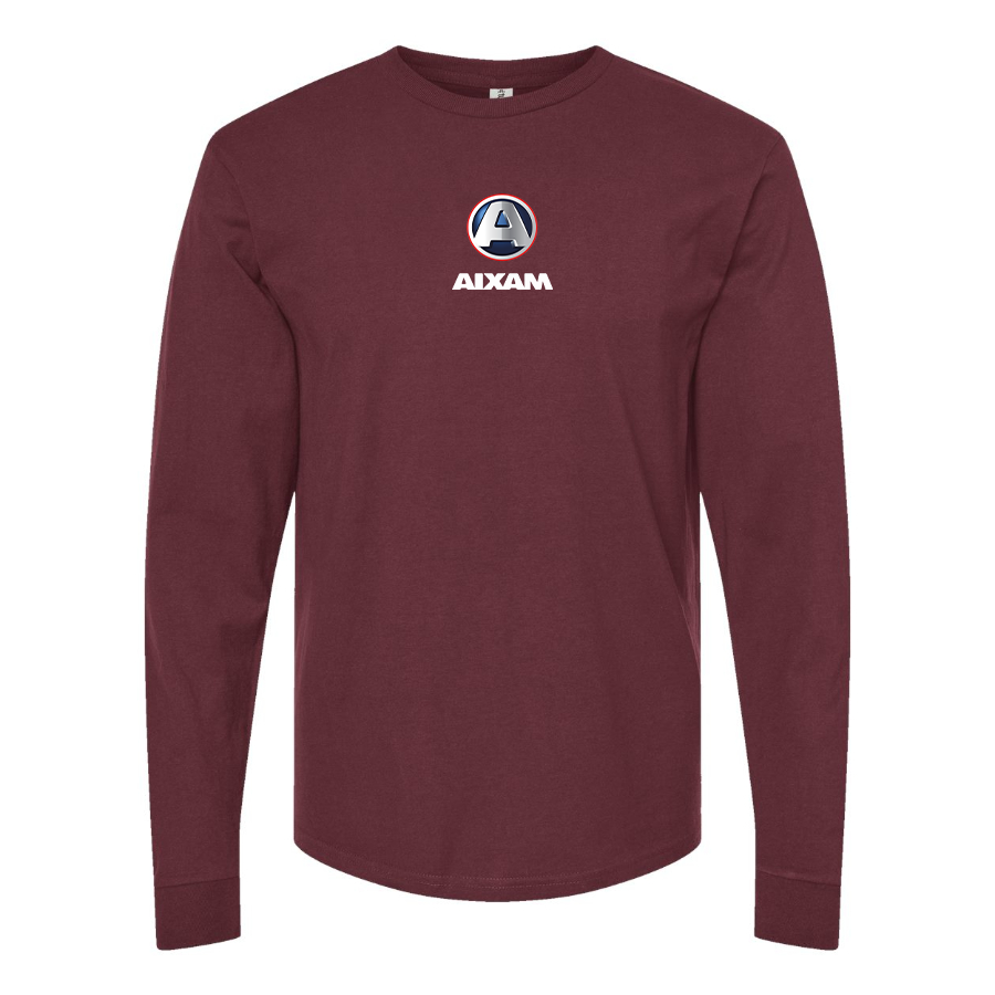 Men's Aixam Logo Cotton Long Sleeve T-Shirt