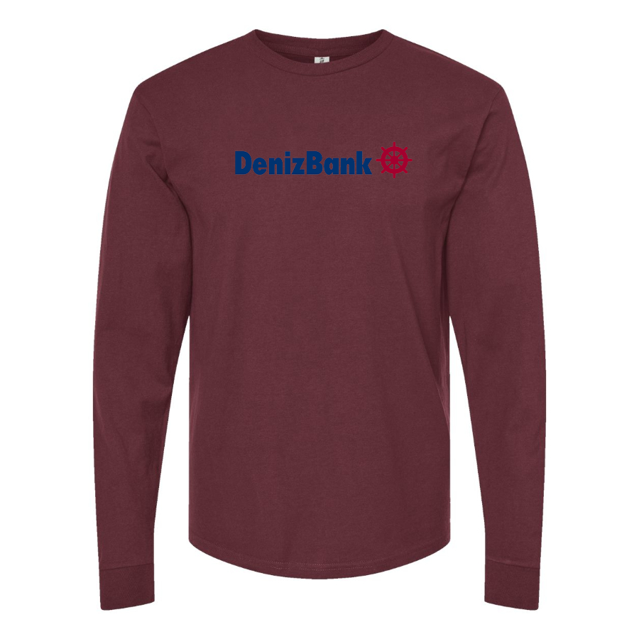 Men's DenizBank Logo Cotton Long Sleeve T-Shirt