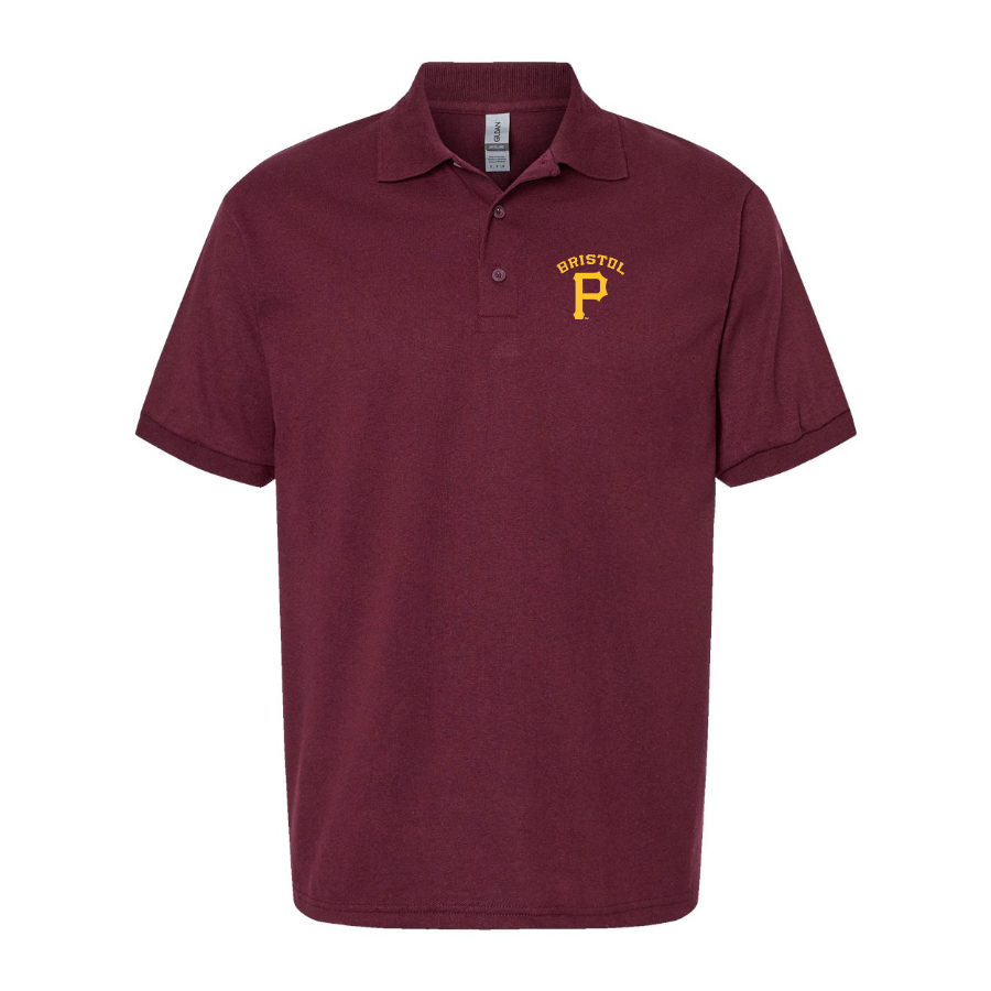 Men's Bristol Pirates  Logo Dry Blend Polo