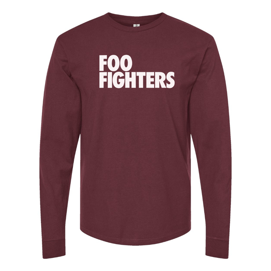Men's Foo Fighters Logo Cotton Long Sleeve T-Shirt