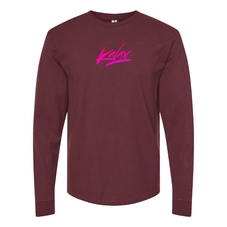 Men's  Kalax Logo  Cotton Long Sleeve T-Shirt