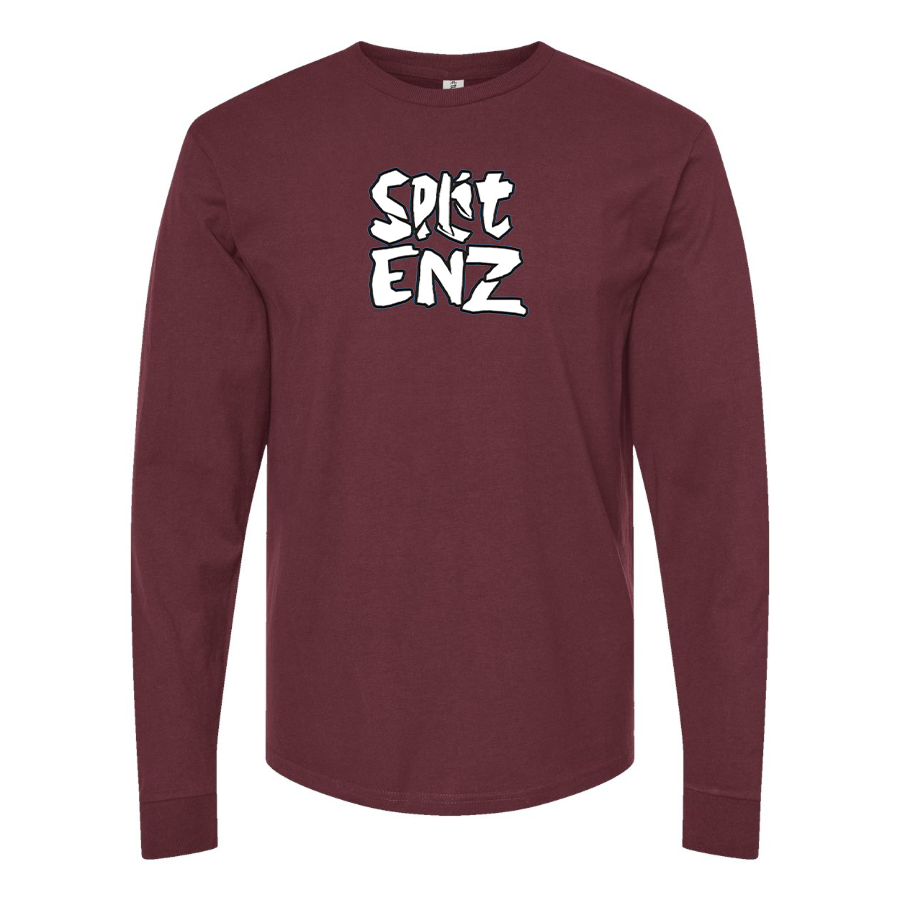 Men's Split Enz Logo  Cotton Long Sleeve T-Shirt