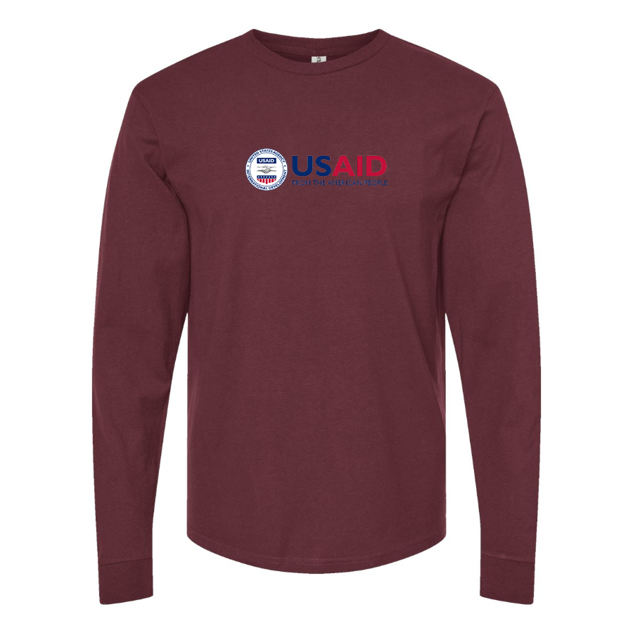 Men's  USAid Cotton Long Sleeve T-Shirt
