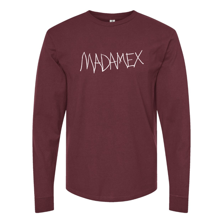 Men's Madonna  Logo Cotton Long Sleeve T-Shirt