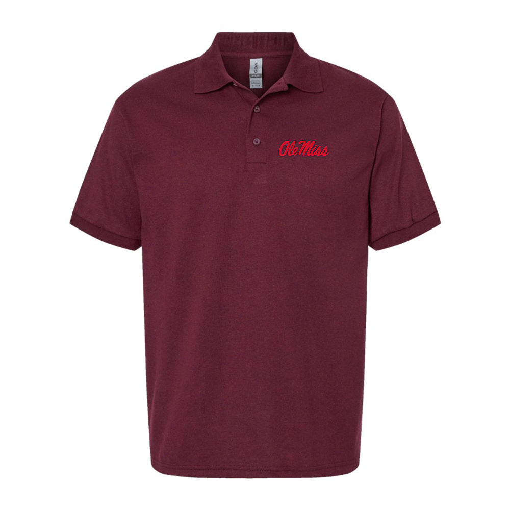 Men's Mississippi Rebels  Logo  Dry Blend Polo