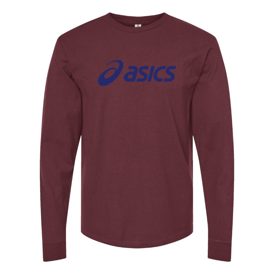 Men's Asics Logo Cotton Long Sleeve T-Shirt