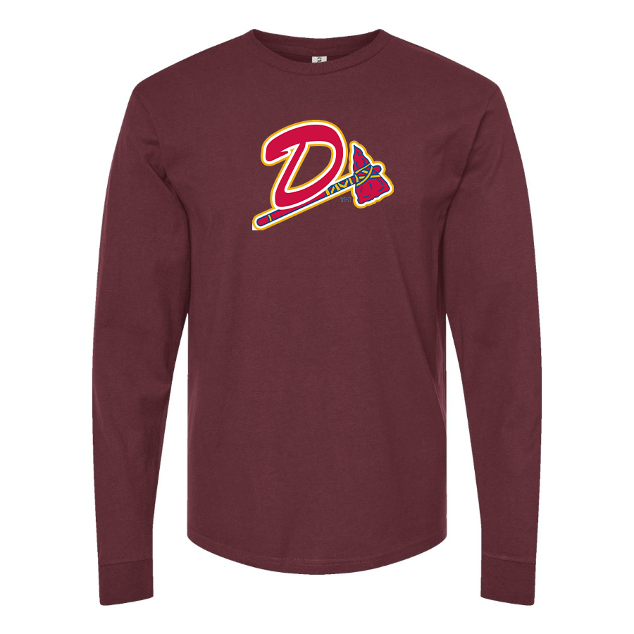 Men's Danville Braves Logo Cotton Long Sleeve T-Shirt