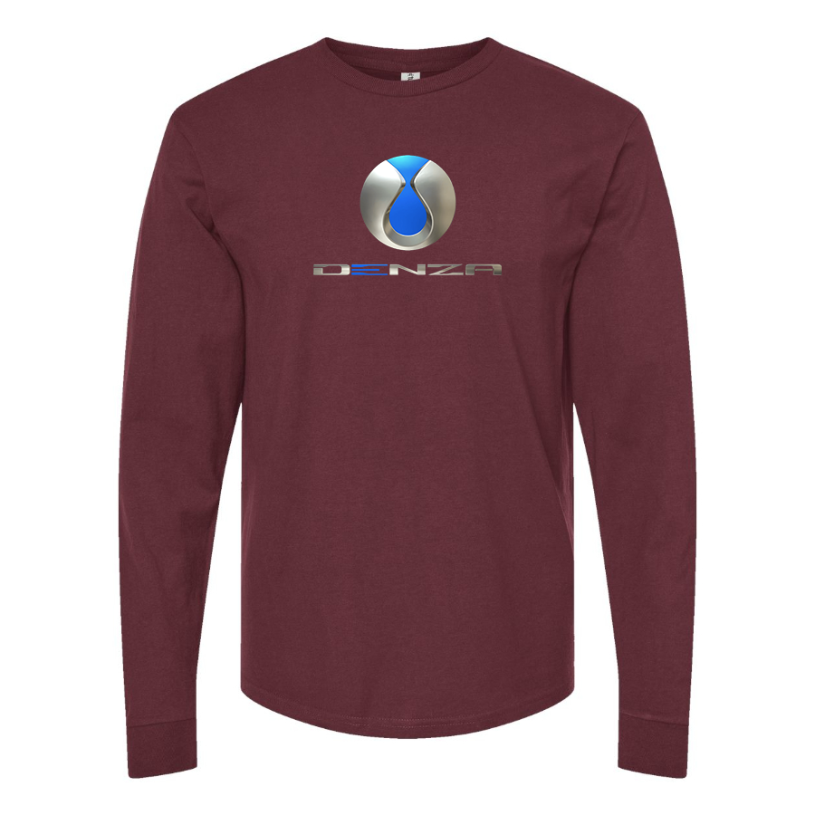 Men's Denza Logo Cotton Long Sleeve T-Shirt