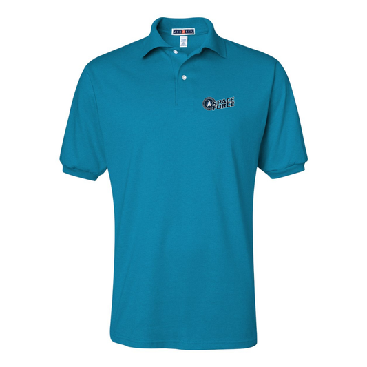 Men's   Space Force JERZEES  SpotShield polo