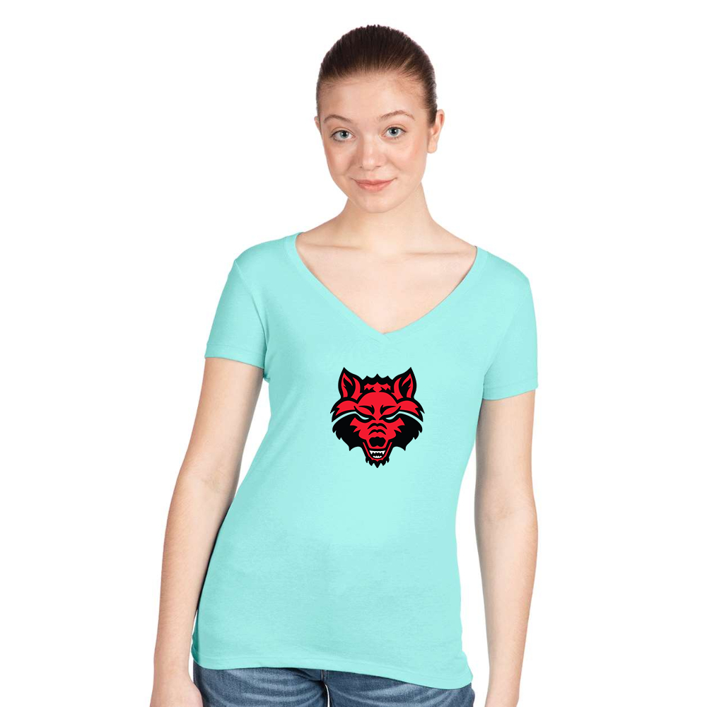 Women's  Arkansas State Red Wolves Next Level V-Neck T-Shirt