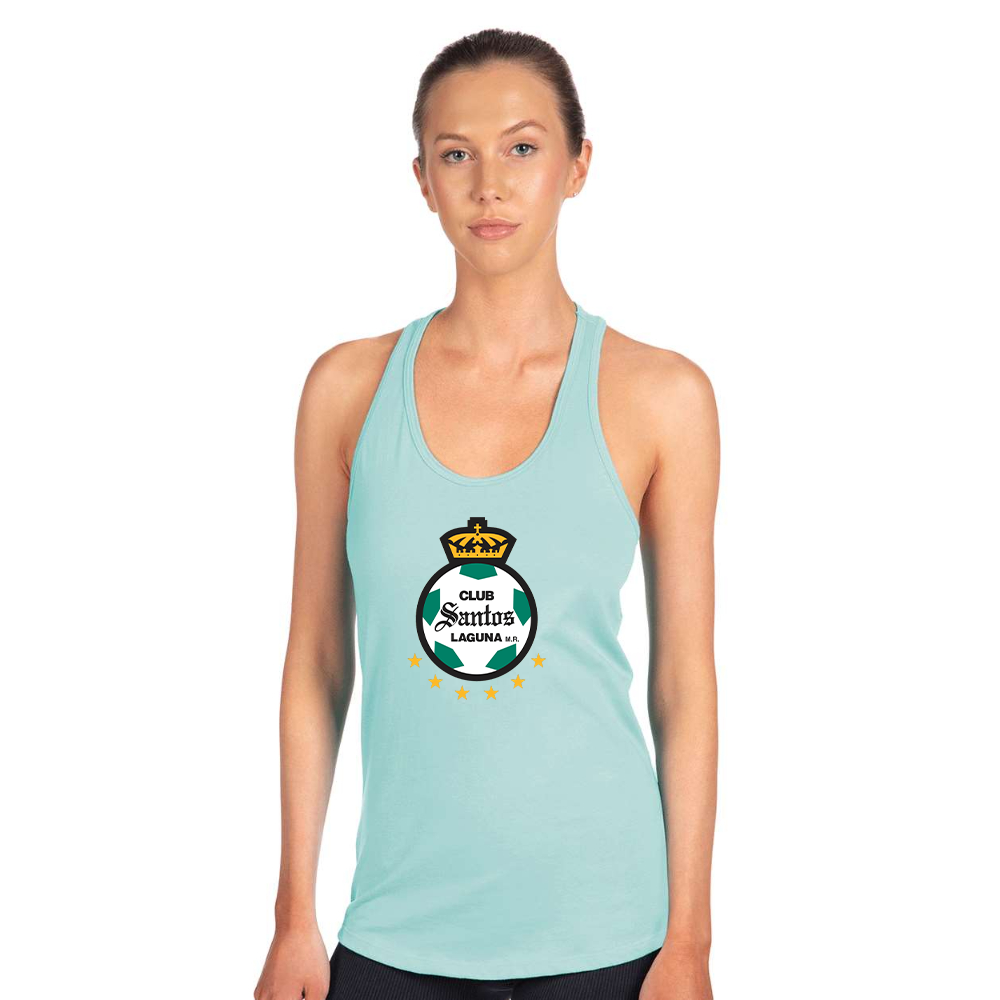 Women's Santos Laguna Soccer Next Level Ideal Racerback Tank