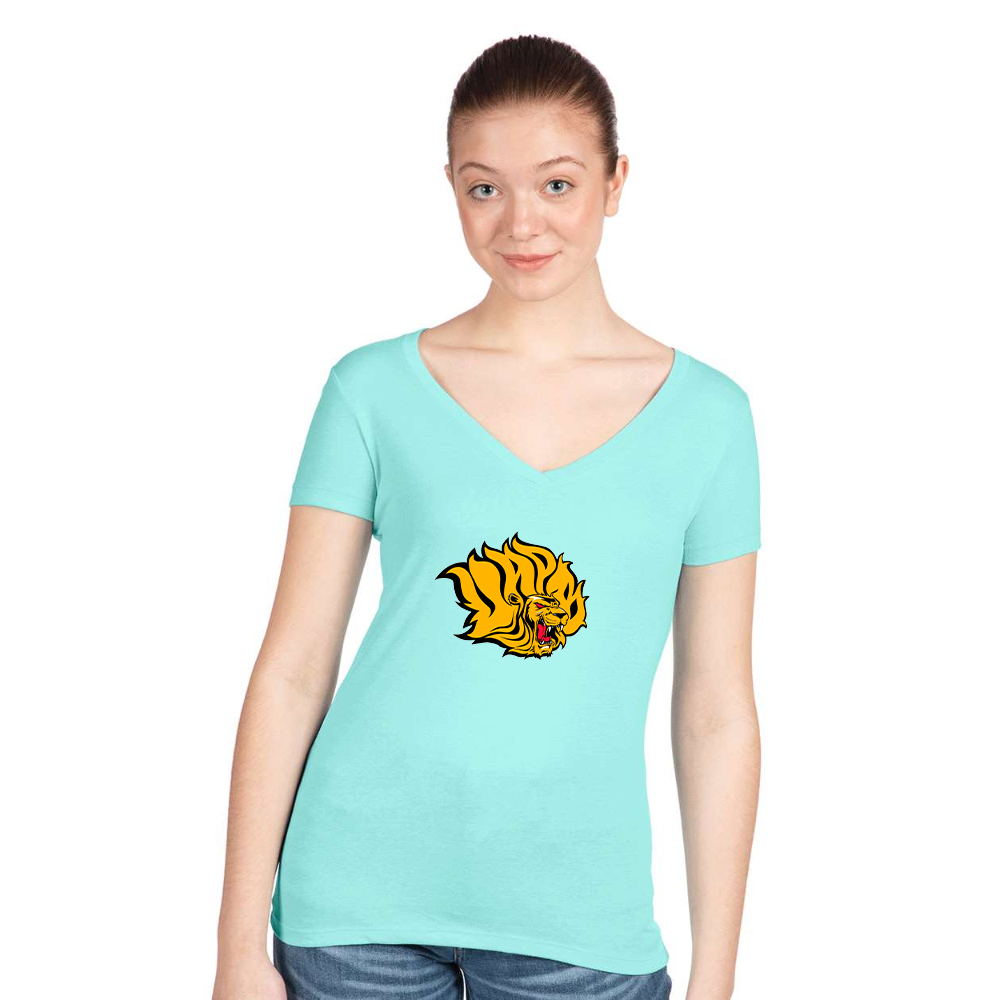 Women's  Arkansas PB Golden Lions Next Level V-Neck T-Shirt