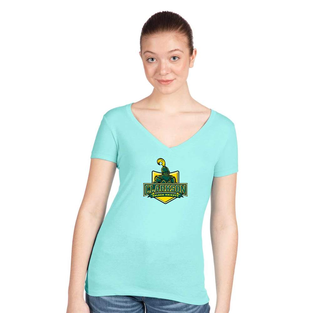 Women's Clarkson Golden Knights Next Level V-Neck T-Shirt